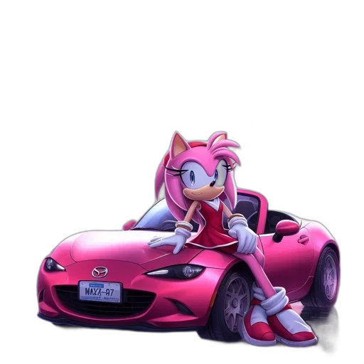 car, animal, weapon, robot, concept art, 3d render, pixel art, vaporwave transparent PNG cut-out