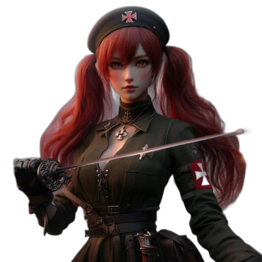 staff, weapon, sword, concept art, fantasy art, 3d render, photorealistic, red transparent PNG cut-out