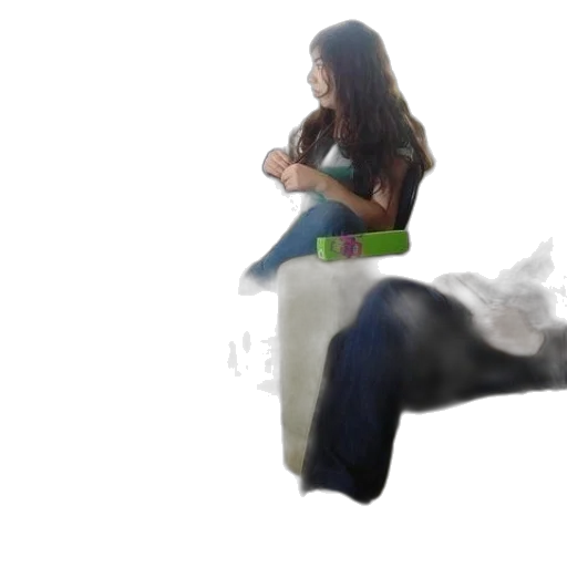 furniture, robot, hair, photorealistic transparent PNG cut-out
