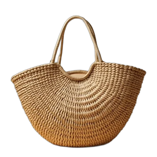 hat, jewelry, 3d render, earth tones, golden, straw, handbag transparent PNG cut-out