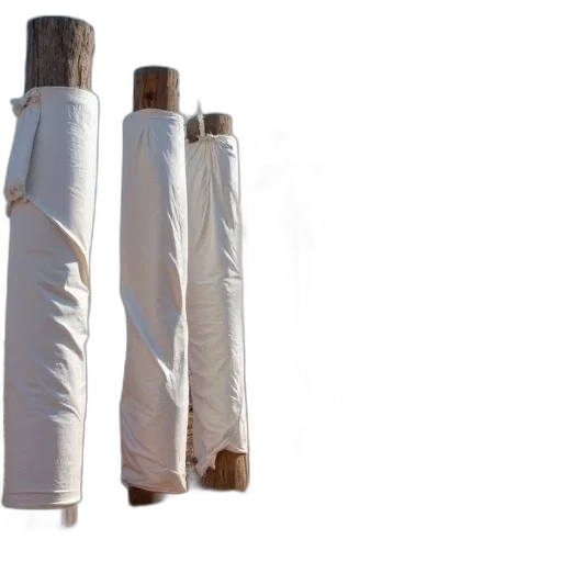 umbrella, bottle, weapon, 3d render, earth tones, row, wooden, poles transparent PNG cut-out