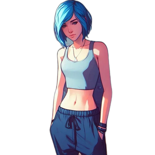 dress, jacket, robot, face, concept art, pixel art, comic book art, fantasy art transparent PNG cut-out