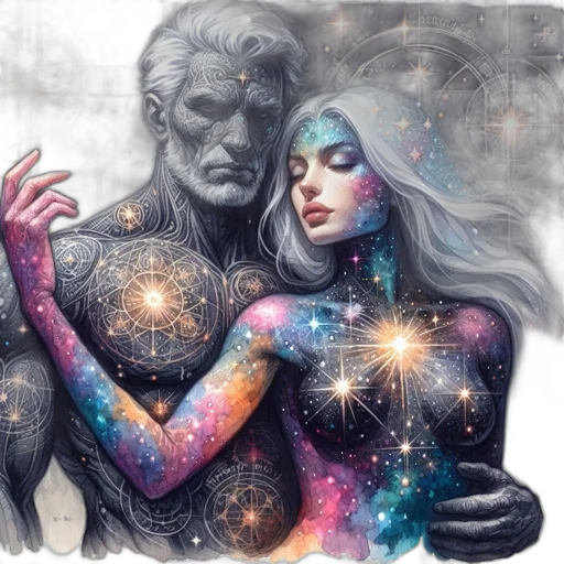 fantasy art, comic book art, concept art, photorealistic, outer space, underwater, fire, night transparent PNG cut-out