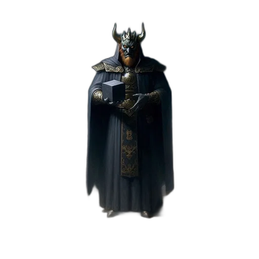mask, crown, staff, weapon, concept art, fantasy art, 3d render, pixel art transparent PNG cut-out