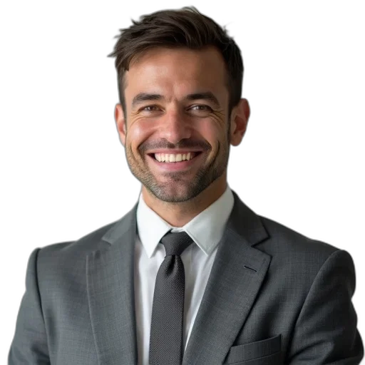 staff, face, jacket, man, short, hair, wearing, gray transparent PNG cut-out