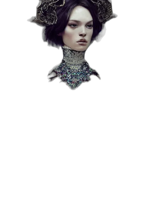 jewelry, crown, face, robot transparent PNG cut-out