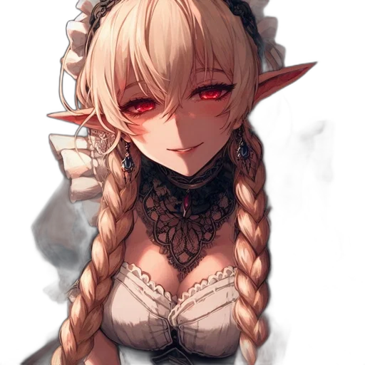 staff, dragon, dress, face, fantasy art, pixel art, anime, concept art transparent PNG cut-out