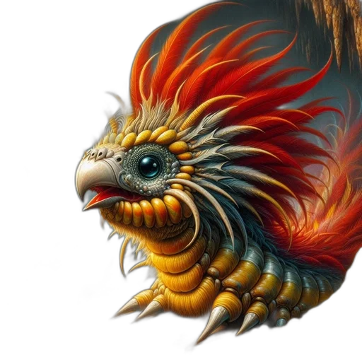 dragon, animal, creature, mask, fantasy art, photorealistic, concept art, 3d render transparent PNG cut-out