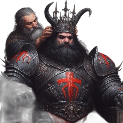 crown, sword, fantasy art, concept art, photorealistic, two, men, elderly transparent PNG cut-out