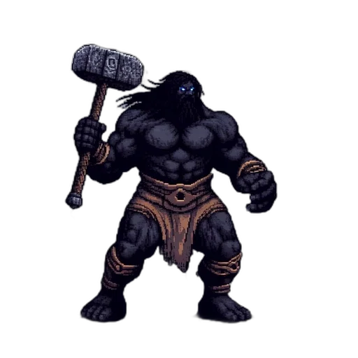 staff, creature, animal, weapon, concept art, pixel art, fantasy art, comic book art transparent PNG cut-out