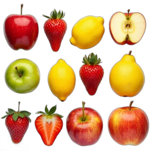 food, crown, photorealistic, 3d render, colorful, red, second, image transparent PNG cut-out