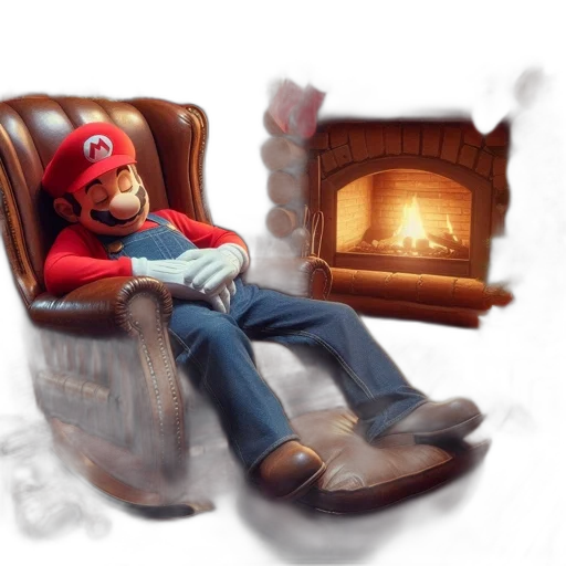 furniture, hat, concept art, pixel art, 3d render, fantasy art, fire, red transparent PNG cut-out