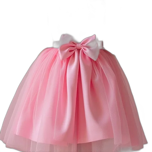dress, crown, hat, 3d render, pastel, pink, pettist, skirt transparent PNG cut-out