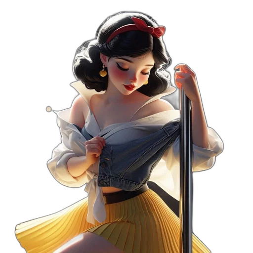 staff, dress, weapon, concept art, comic book art, fantasy art, cartoon, neon lights transparent PNG cut-out