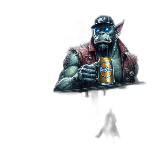 robot, mask, bottle, weapon, concept art, pixel art, fantasy art, comic book art transparent PNG cut-out