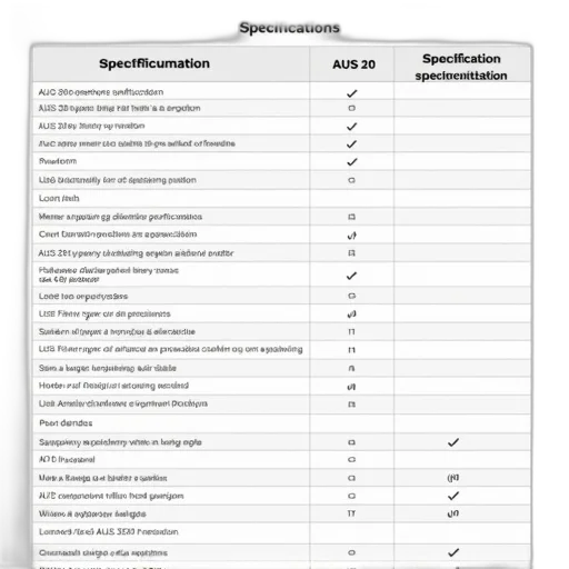 table, list, specifications, product, each, specification, having, corresponding transparent PNG cut-out