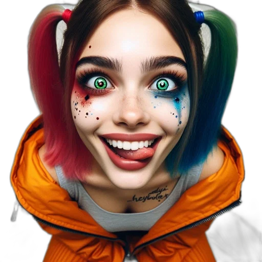 face, creature, mask, jacket, anime, photorealistic, cartoon, concept art transparent PNG cut-out