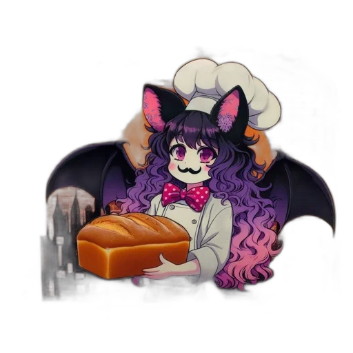 dragon, food, staff, creature, fantasy art, pixel art, concept art, watercolor transparent PNG cut-out
