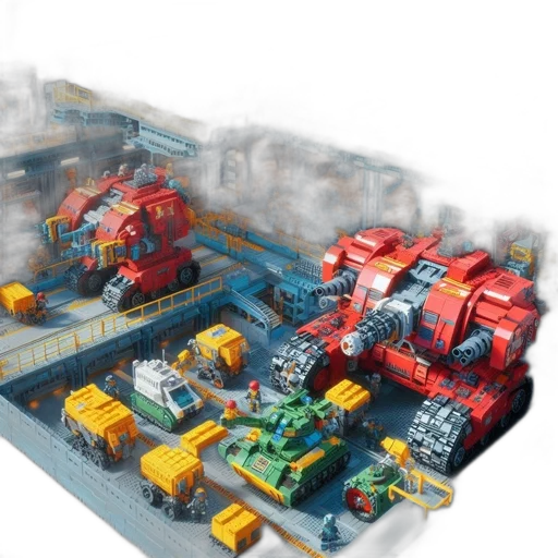 robot, weapon, car, 3d render, concept art, pixel art, photorealistic, city street transparent PNG cut-out