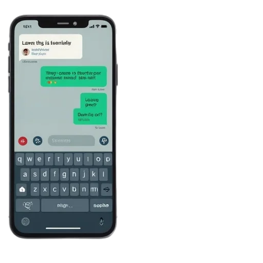 texting, app, voice, message, system, showing, typing transparent PNG cut-out