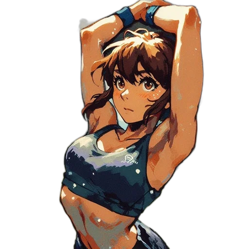 dress, weapon, watercolor, anime, pixel art, comic book art, blue, monochrome transparent PNG cut-out