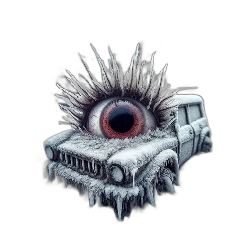 car, creature, crown, robot, concept art, fantasy art, pixel art, 3d render transparent PNG cut-out