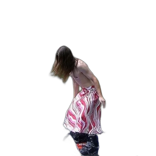 dress, shoes, hair, jacket, photorealistic, 3d render, concept art, vaporwave transparent PNG cut-out