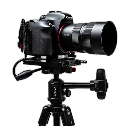weapon, staff, 3d render, photorealistic, black, camera, red, lens transparent PNG cut-out
