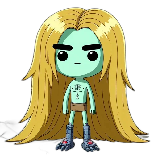 hair, creature, cartoon, concept art, anime, comic book art, animated, figure transparent PNG cut-out