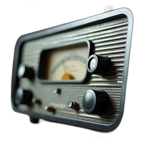 robot, weapon, 3d render, photorealistic, close-up, view, vintage, radio transparent PNG cut-out