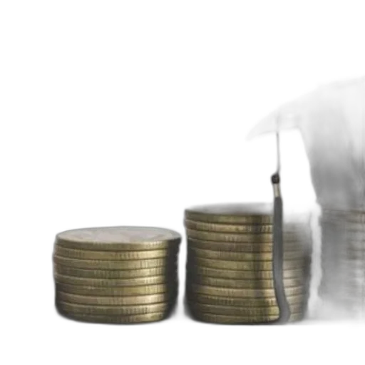 3d render, stacked, coins, graduation, cap, top, caption, invest transparent PNG cut-out