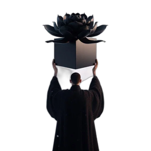 crown, jacket, staff, hat, concept art, 3d render, figure, dark transparent PNG cut-out