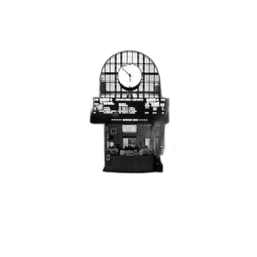 robot, furniture, dress, face, pixel art, 3d render, photorealistic, black transparent PNG cut-out