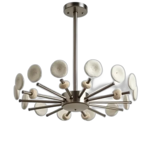 furniture, jewelry, crown, 3d render, modern, chandelier, metallic, finish transparent PNG cut-out