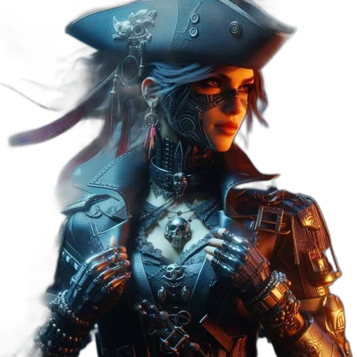 robot, crown, face, hat, concept art, fantasy art, comic book art, cyberpunk transparent PNG cut-out