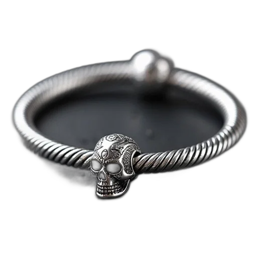jewelry, crown, pandora, jewellery, bangle, bracelet, skull, charm transparent PNG cut-out