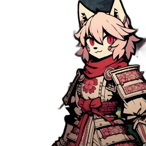 staff, mask, jacket, animal, pixel art, concept art, anime, fantasy art transparent PNG cut-out