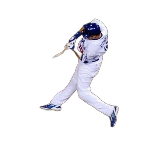 creature, animal, weapon, staff, baseball, player, white, uniform transparent PNG cut-out