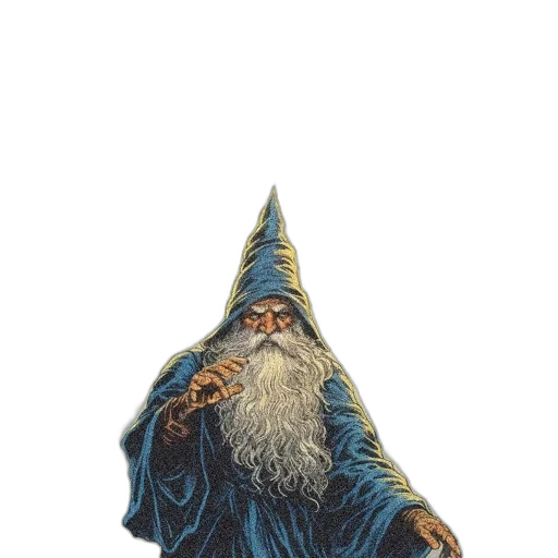 hat, staff, mask, face, fantasy art, concept art, pixel art, watercolor transparent PNG cut-out