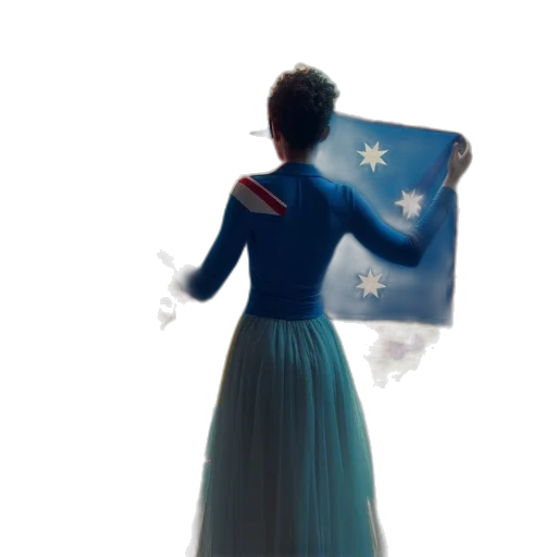 dress, staff, concept art, oil painting transparent PNG cut-out