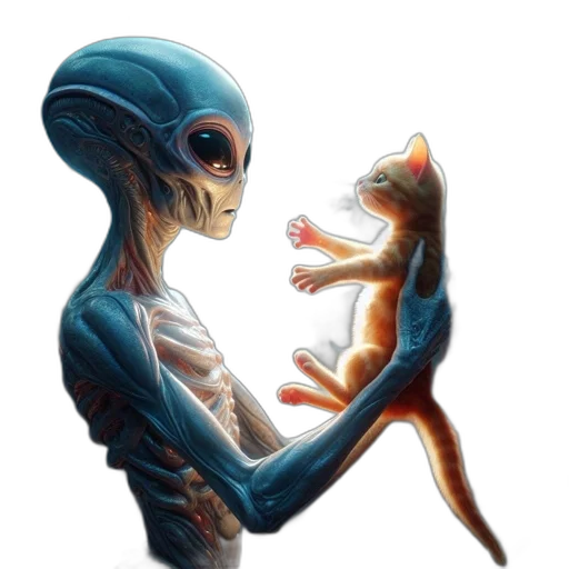 creature, robot, animal, concept art, fantasy art, pixel art, comic book art, outer space transparent PNG cut-out