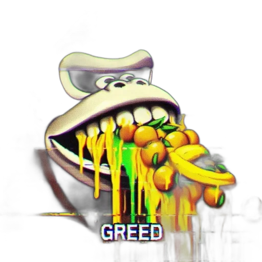 food, creature, mask, face, concept art, 3d render, pixel art, vaporwave transparent PNG cut-out