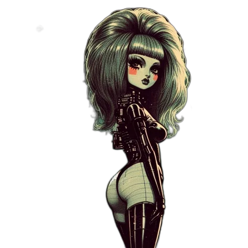 hair, cartoon, comic book art, fantasy art, concept art, night, animated, female transparent PNG cut-out