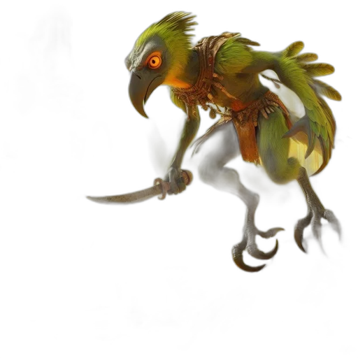 dragon, creature, staff, animal, concept art, fantasy art, 3d render, photorealistic transparent PNG cut-out