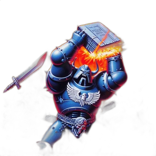 robot, weapon, sword, concept art, fantasy art, watercolor, photorealistic, artwork transparent PNG cut-out