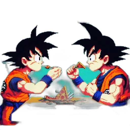 food, pixel art, concept art, anime, cartoon, fire, underwater, pixel transparent PNG cut-out