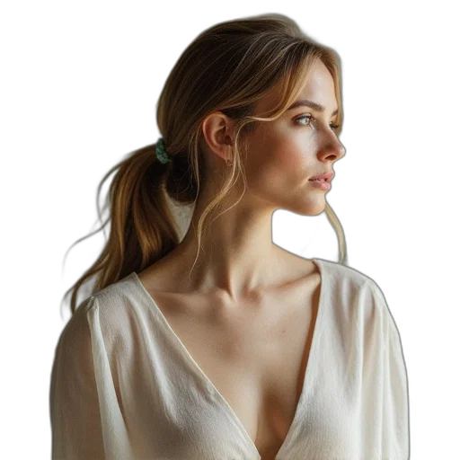 jewelry, dress, face, hair transparent PNG cut-out