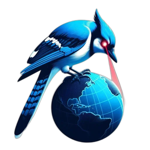 vaporwave, 3d render, fantasy art, blue, illustration, displays, detailed, jay transparent PNG cut-out