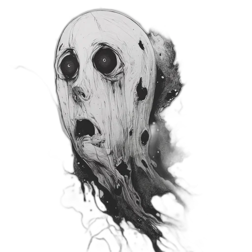 mask, face, creature, dress, concept art, comic book art, fantasy art, photorealistic transparent PNG cut-out