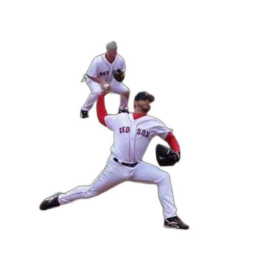 concept art, 3d render, photorealistic, pixel art, pitcher, boston, red, sox transparent PNG cut-out